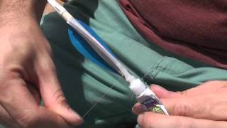 Simple Arrow Fletching Without a Jig [upl. by Soirtemed52]