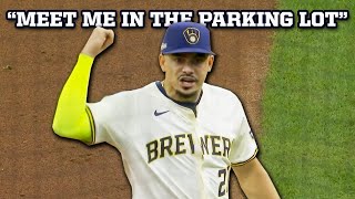 Willy Adames tells Jesse Winker to meet him in the parking lot a breakdown [upl. by Aribold]