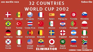 32 Countries world cup 2002 Marble Race  Group Stage [upl. by Airolg]