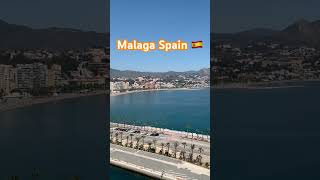 Beautiful View Of Málaga  La Malagueta Spain 🇪🇸 plslikesubscribe travel shorts [upl. by Nnaitak]