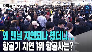 왜 맨날 지연되나 했더니ㅣ항공기 지연 1위 항공사는 [upl. by Anayet]