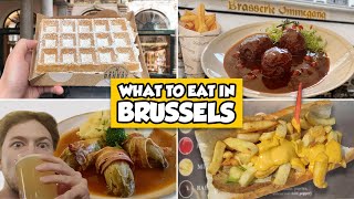 TOP 10 Things to EAT in Brussels  Food Advice 🇧🇪 [upl. by Glennis]