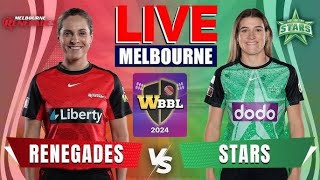 🔴 LIVE  Melbourne Stars Women vs Melbourne Renegades Women Live  WBBL Live Match Today [upl. by Kcire]