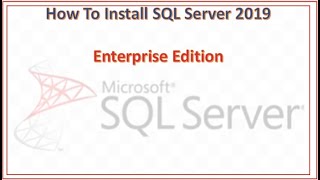 SQL Server 2019 Enterprise Edition Installation  How To Install SQl Server  Error Handle [upl. by Jillie]