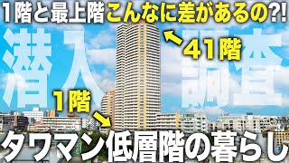 【タワマン低層階】え！最上階とこんなに違うの！？高級タワマンの1階と最上階に潜入して比較したら衝撃すぎた件 [upl. by Aissak]