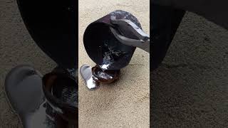 Amazing Casting Melting Aluminum into Snails out of Scrap shorts viralvideo reels art [upl. by Harbird]