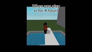 Roblox VR vr robloxvr funny robloxshorts memes [upl. by Longfellow]