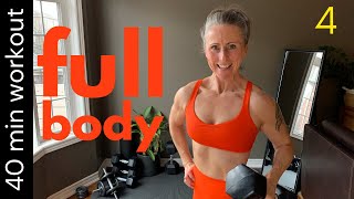 40min DUMBBELL FULL BODY  home workout  muscle  strength [upl. by Hulda321]