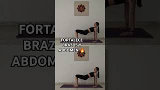 CLASE DE YOGA PARA FORTALECER 🔥 brazos abdominales core fuerza poweryoga [upl. by Ayikin460]