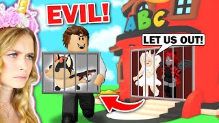 EVIL PRINCIPLE TRAPED US In School In Adopt Me Roblox [upl. by Asseram]