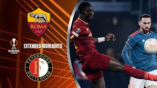 Roma vs Feyenoord Extended Highlights  UEL QuarterFinals  Leg 2  CBS Sports Golazo  Europe [upl. by Susannah792]