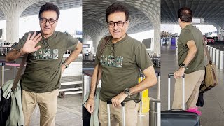 Mahabharat Fame Nitish Bharadwaj Spotted At Mumbai Airport [upl. by Peters]