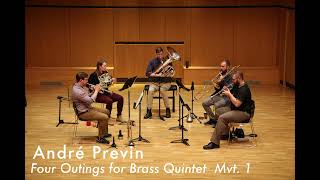 André Previn  Four Outings for Brass  RCA Brass Quintet [upl. by Greenstein]