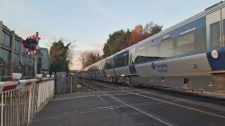 double misuse antrim station level crossing co antrim 111124 [upl. by Ydarb]