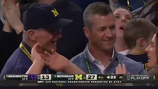 Michigan seals the game after Penix throws 2nd interception l CFP National Championship [upl. by Kendrick]