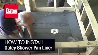 How to Install Oatey Shower Pan Liner [upl. by Nagaer13]