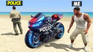 Stealing RARE POLICE SUPER BIKES in GTA 5 [upl. by Kared186]