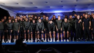 Presentazione Napoli a Dimaro 💙 Ecco la squadra 20242025 Conte infiamma la piazza [upl. by Bradney]