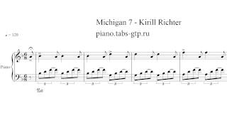 Kirill Richter  Michigan 7  Ноты для Фортепиано [upl. by Almund]