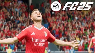 FC 25  CHAMPIONS LEAGUE MATCHDAY 3 SL BENFICA vs FEYENOORD [upl. by Hayalat]