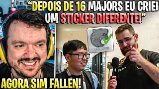 FALLEN CONTA QUE FINALMENTE CRIOU UM NOVO STICKER PARA O MAJOR🔥🔥🔥 [upl. by Thgiwed]