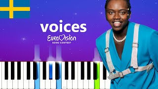 Tusse  Voices  Sweden Piano Tutorial [upl. by Lancelot]