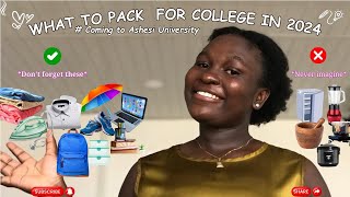 Essential Items to Pack for University in Ghana  Freshers at Ashesi University🛍📚 ashesi [upl. by Hadrian]