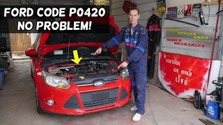 FORD FIX CODE P0420 CATALYST SYSTEM EFFICIENCY ANY FORD [upl. by Llevaj]