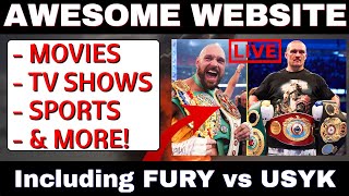 🔴Top Website to Watch Sports Movies amp TV Shows FURY vs USYK 2024 Update [upl. by Dasi]