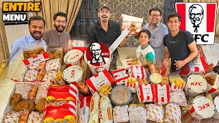 We Ordered Entire Menu Of KFC  Challenge [upl. by Treboh]