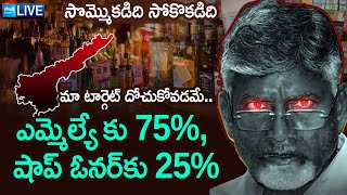 LIVE Chandrababu మా టార్గెట్ దోచుకోవడమే  TDP New Corruption  AP Liquor Danda  Sakshi TV [upl. by Chirlin]