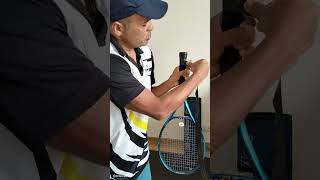 How to Apply Tennis Over grip on a Racket [upl. by Lyrret920]