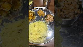 Car Accident indhi 😱 FoodiePaapa chickenbiryani trending youtubeshots eating [upl. by Ahtamas103]