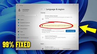 Your Windows 11  10 license supports only one display language  How to Fix Cant change language ✅ [upl. by Schlicher]