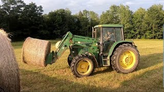 Loading Round Bales [upl. by Uokes]