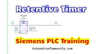 PLC Timers  Retentive Timer  Time Accumulator  TONR Instruction [upl. by Kravits]