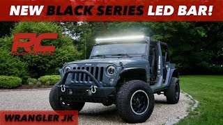 50quot Single Row Black Series LED BAR amp Cool White DRL  Jeep Wrangler JK [upl. by Oza]