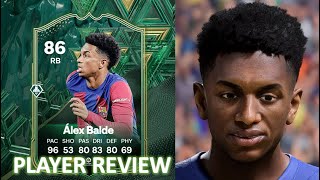 WORTH THE MONEY🤔 86 WINTER WILDCARD Alex Balde Player review  FC 24 Ultimate Team [upl. by Dnalyr280]