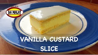 How to Make Vanilla Custard Slice  Easy creme patissiere recipe  Classic Neapolitan Slice Recipe [upl. by Madson63]