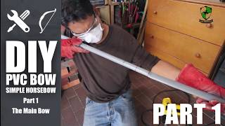 DIY PVC Horsebow Part 1  The Main Bow [upl. by Llerrom148]