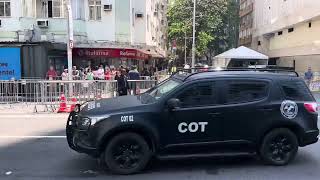 G20 Brasil carro presidencial Americano “The Beast” em Copacabana [upl. by Phillipe]