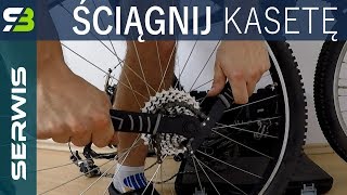 Ściąganie koła i kasety w rowerze Serwis roweru dla początkujących [upl. by Piks]