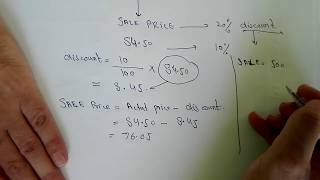 how to calculate discount percentage [upl. by Rashidi226]