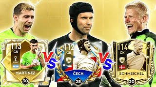 BEST H2H GK BATTLE MARTINEZ VS CECH VS SCHEMICHEL  FIFA MOBILE 22 [upl. by Osgood457]