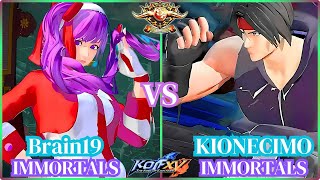 KOF XV🔥👊🕹️GOBBrain19 vs KIONECIMO⚡️Rank Match⚡The Battle of Warriors⚡️With Full 50 Damage Combos⚡️ [upl. by Krongold857]