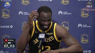 Draymond Green Postgame Interview  Golden State Warriors beat San Antonio Spurs 117113 [upl. by Ardnala]