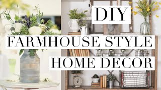 DIY pottery barn farmhouse inspired home decor  beeisforbeeauty [upl. by Puto374]