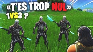 Jai défié ces 3 NOOBS en 1VS3 sur Fortnite voici ce quil sest passé [upl. by Yecniuq]