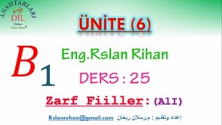 تعلم اللغة التركية الدرس 25 من المستوى الثالث B1 اللاحقة AlI [upl. by Brodie]