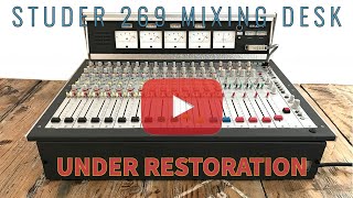 STUDER 169  269 mixing board restoration [upl. by Enoch]